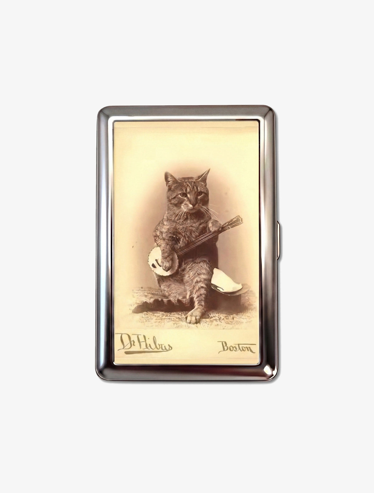 Tin Cardholder Wallet - Banjo Cat