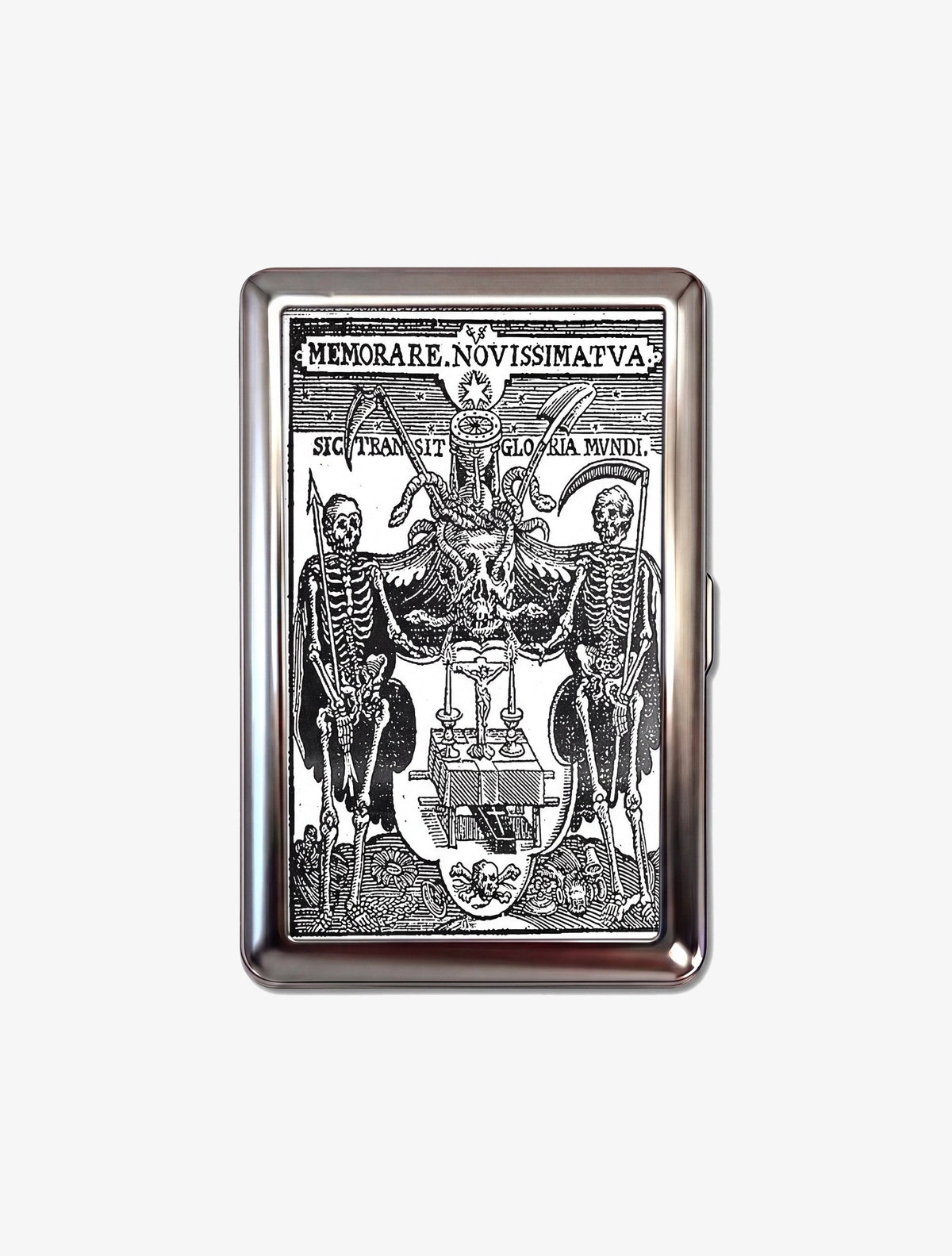Tin Cardholder Wallet - Memento Mori